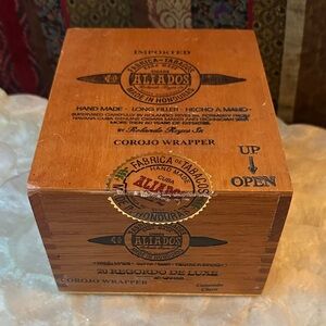 Vintage Alissa Cigar Box wood